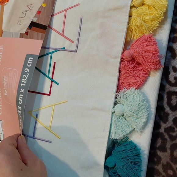 Holiday Time Multicolor Table Runner - Picture 1 of 5